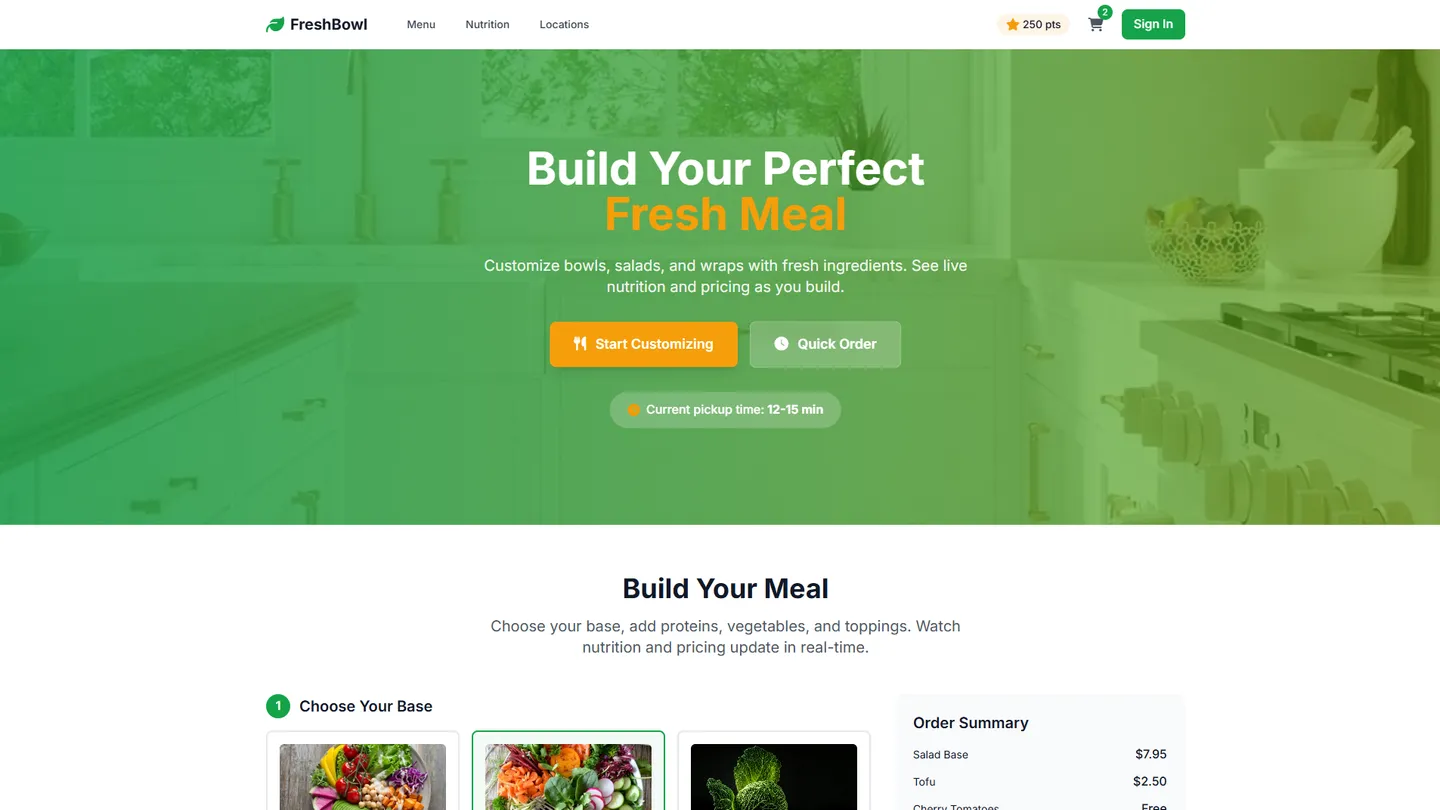 Restaurant Website Builder