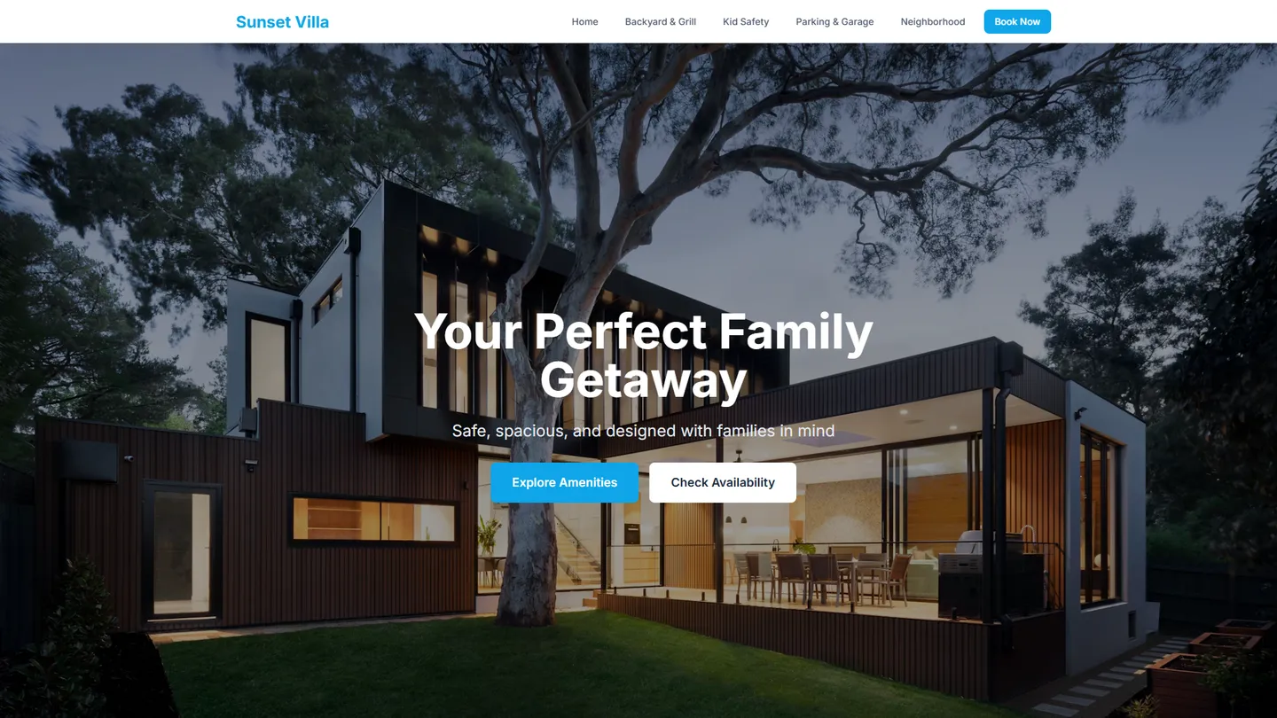 Vacation Rental Website Builder