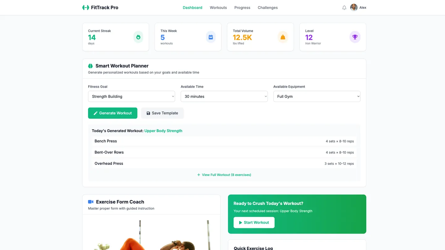 Fitness App Builder