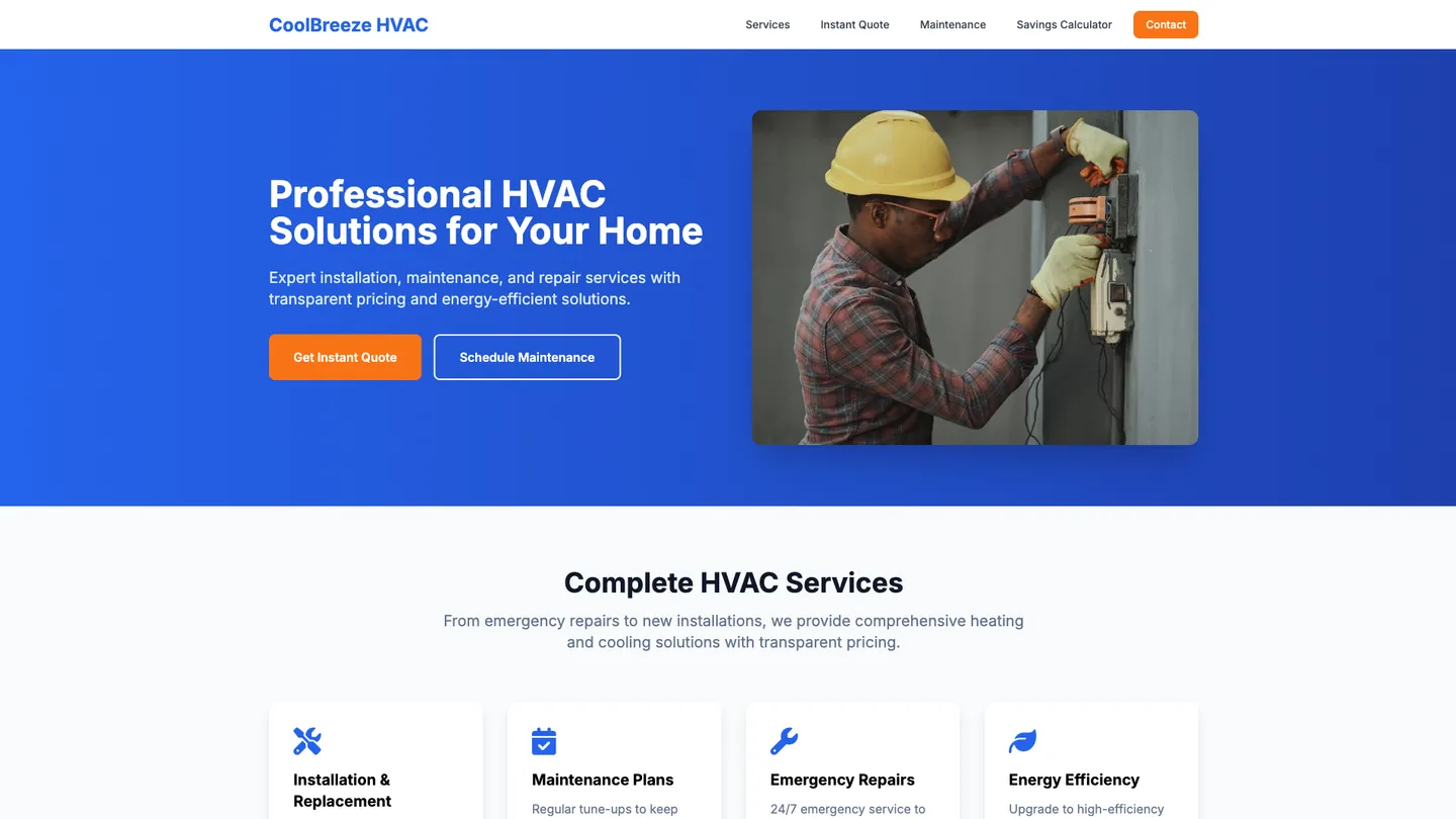 Hvac Website Builder