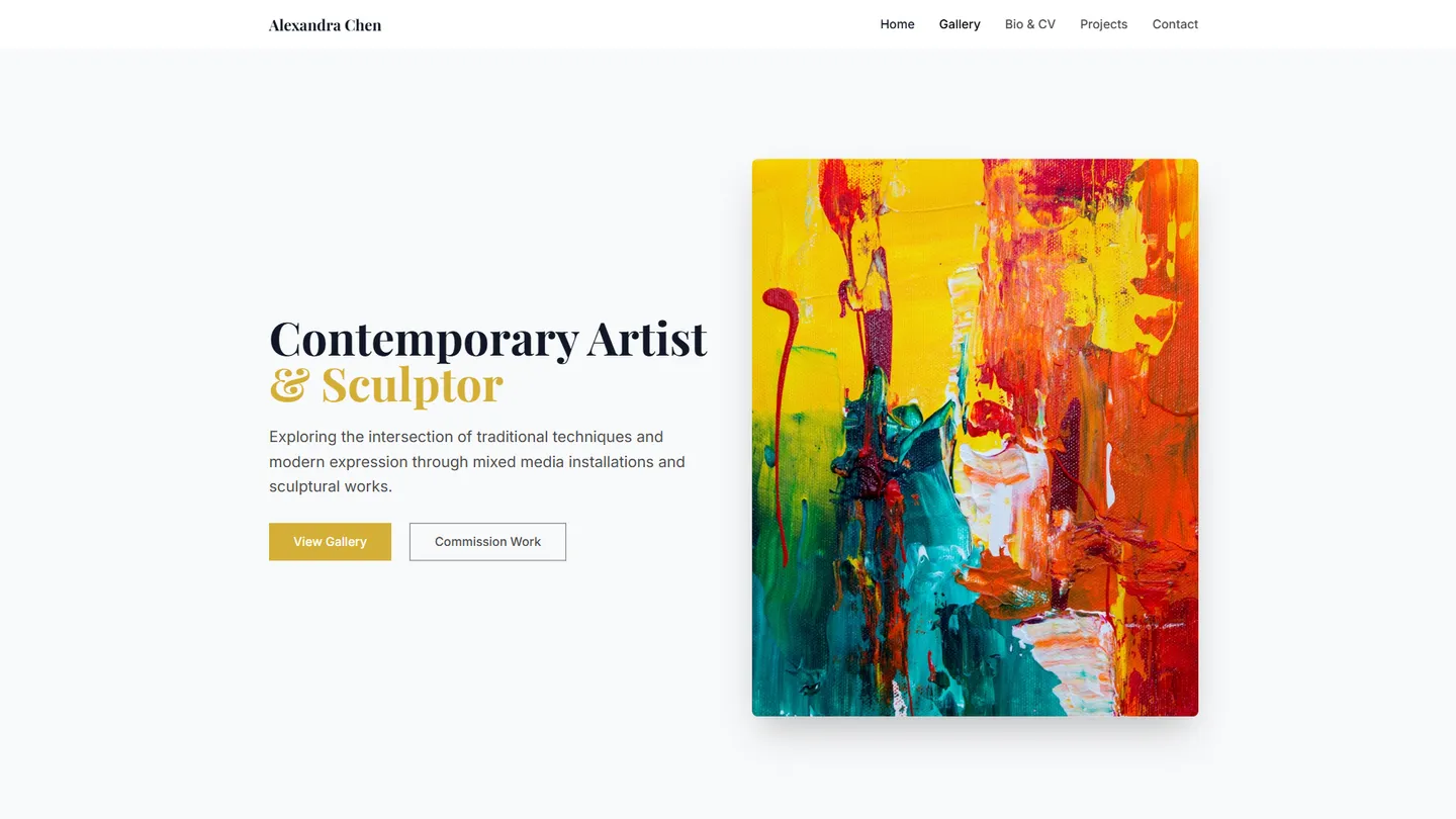 Artist Website Builder