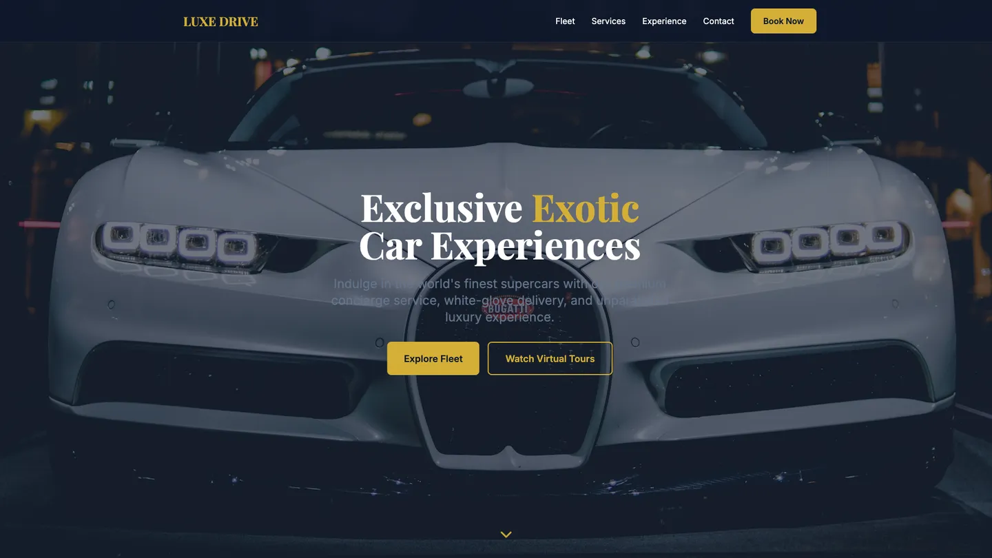 Car Rental Website Builder