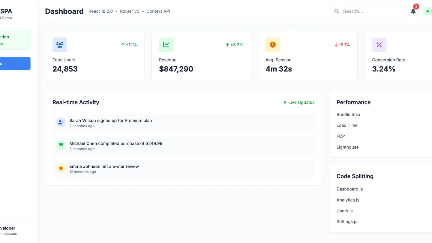 React Web App Builder