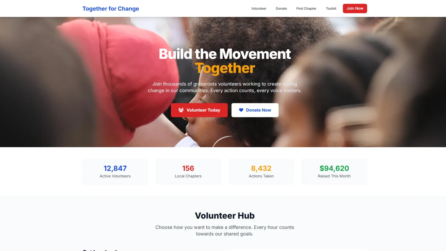 Political Campaign Website Builder