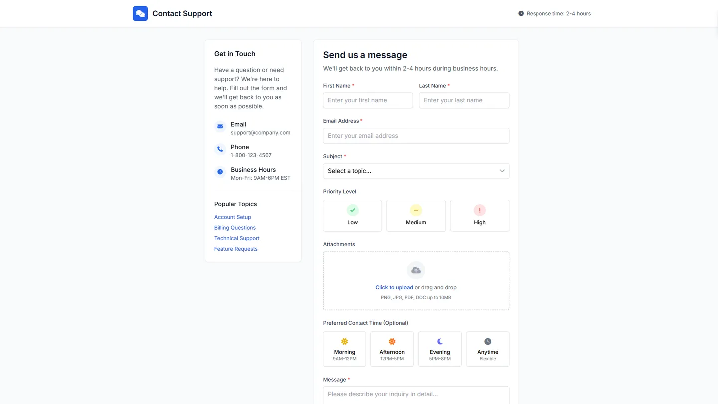 Website Form Builder