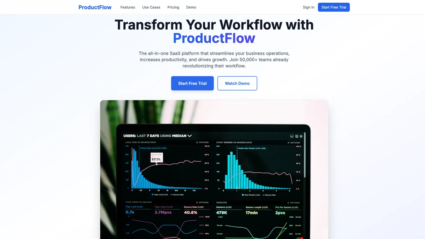 SaaS Landing Page Builder