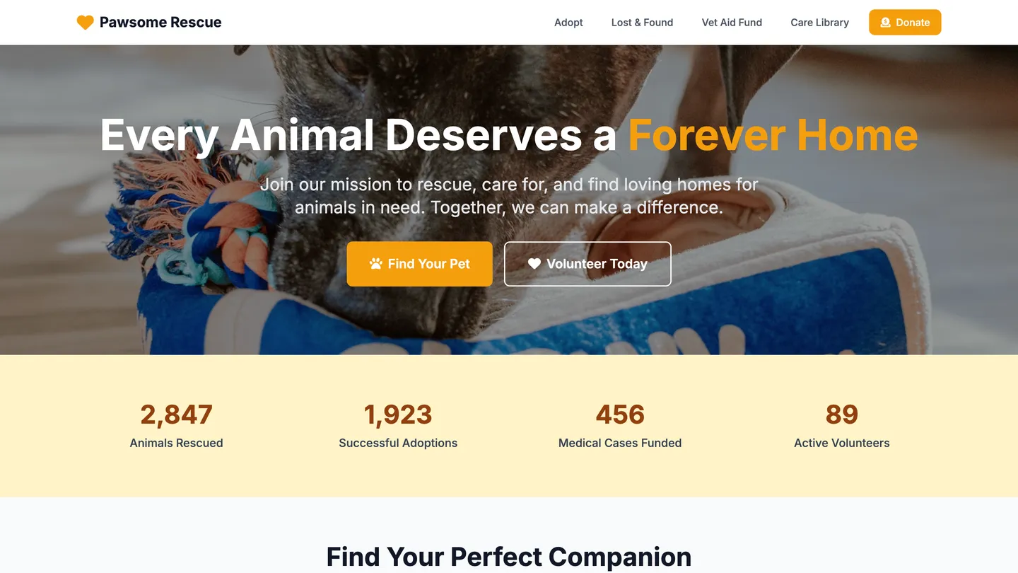 Charity Website Builder