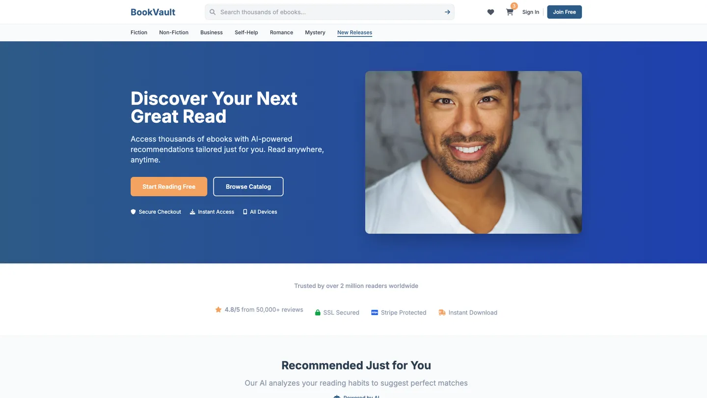 Ebook Website Builder