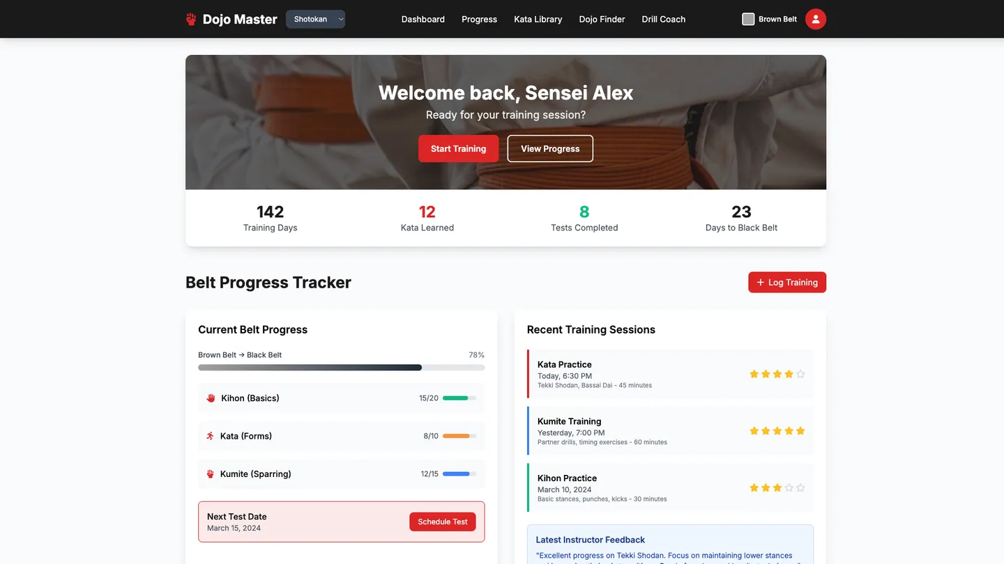 Martial Arts Website Builder