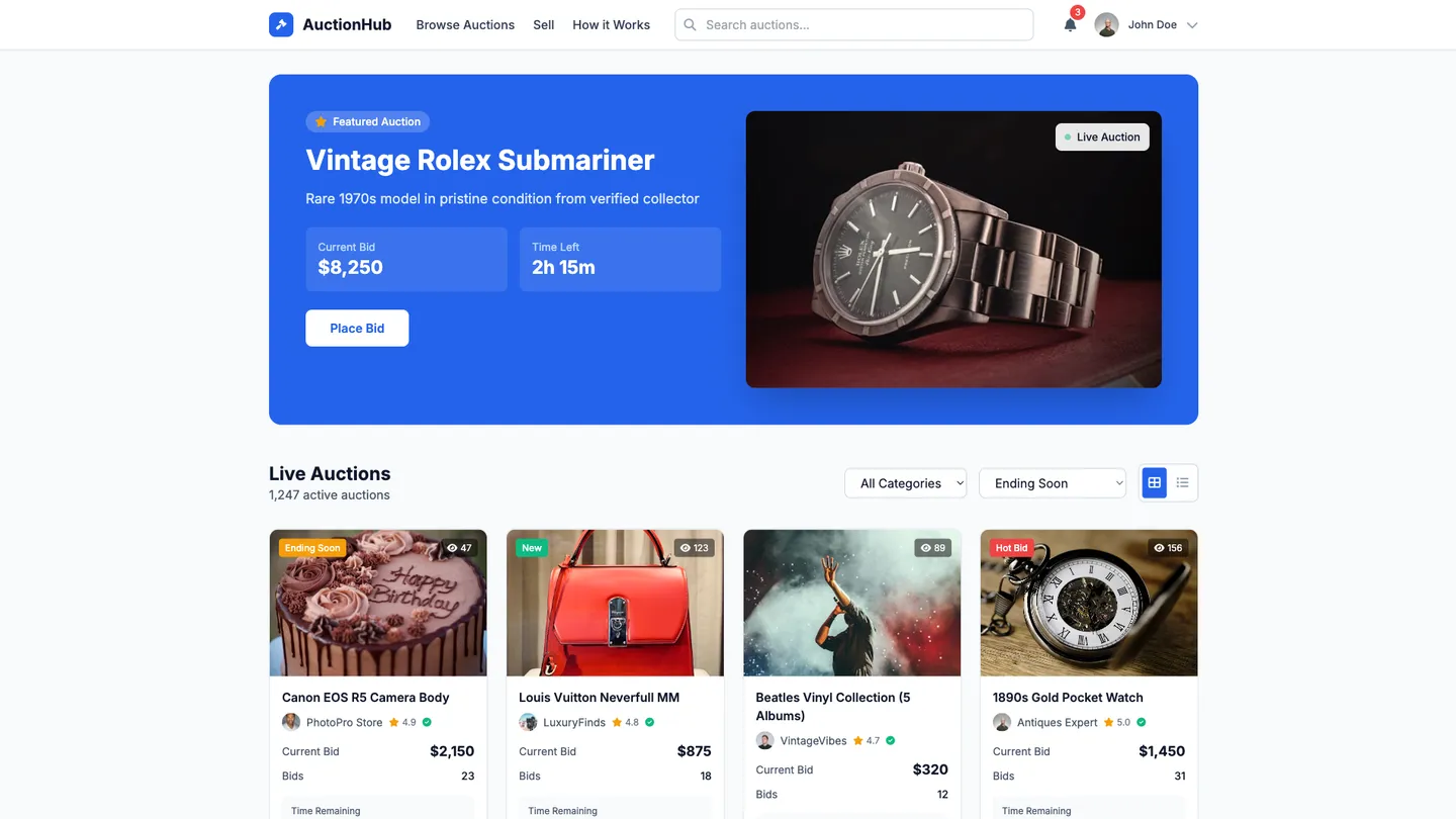 Auction Website Builder